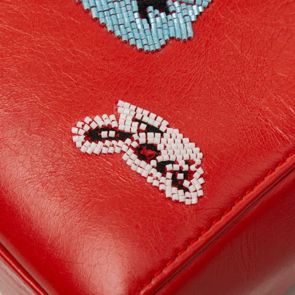 Dior Visual Lady Dior Mini 2-Way Shoulder Bag Red Leather - Picture 8 of 10